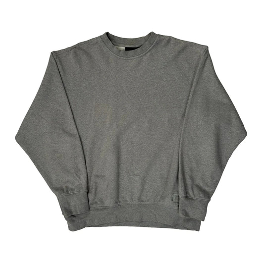 Vintage Vans Sweatshirt - Large Grey Cotton