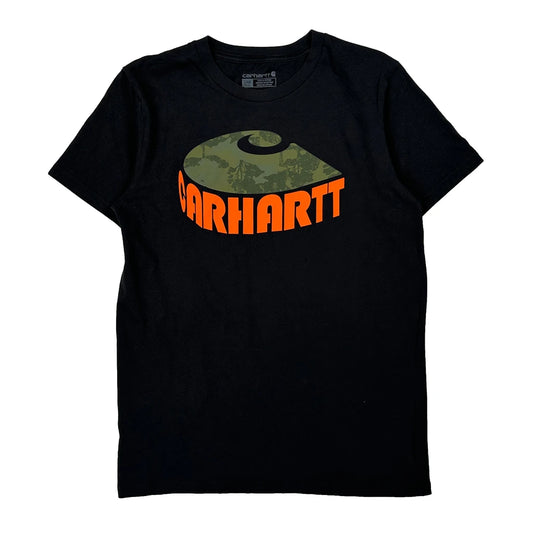 Vintage Carhartt Graphic T-Shirt - Large Black Cotton