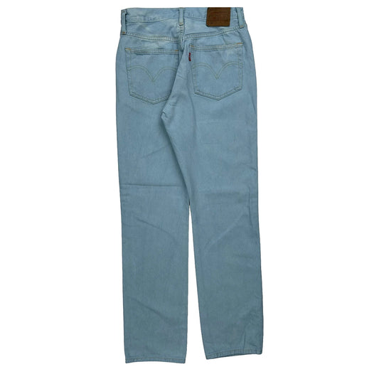 501 Levis Jeans - 28W 31L Light Wash Denim