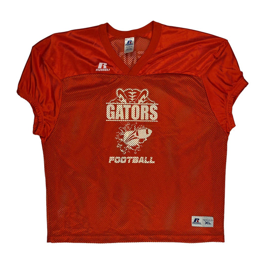 Vintage Gators Russell Athletic Football Jersey - XL Orange Polyester