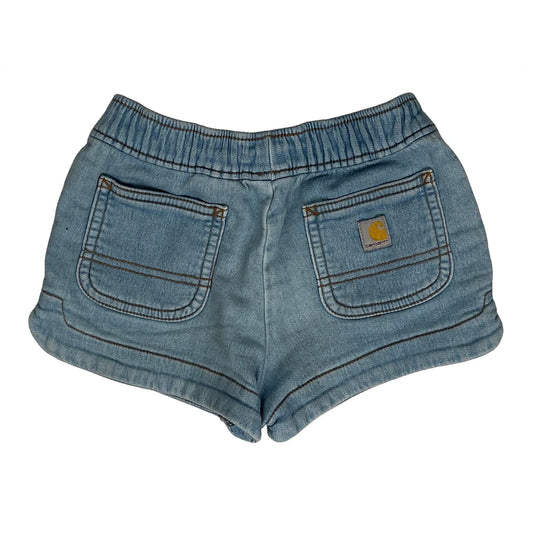 Age 2T Carhartt Denim Shorts - 2XS Light Wash Denim