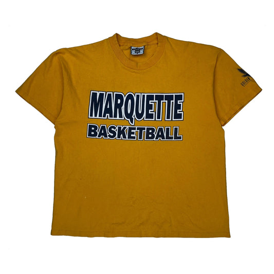 Made In USA Lee College T-Shirt - XL Yellow Cotton