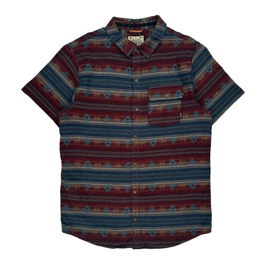 Dravus Short Sleeve Shirt - Large Multicoloured Cotton