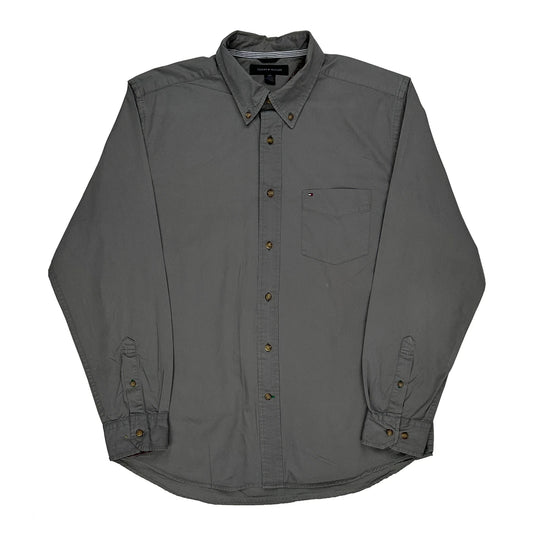 Tommy Hilfiger Shirt - Large Grey Cotton