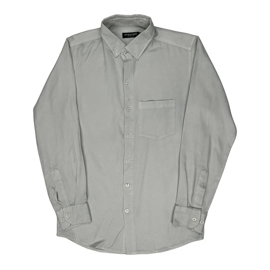 Burberry London Shirt - Small Grey Cotton