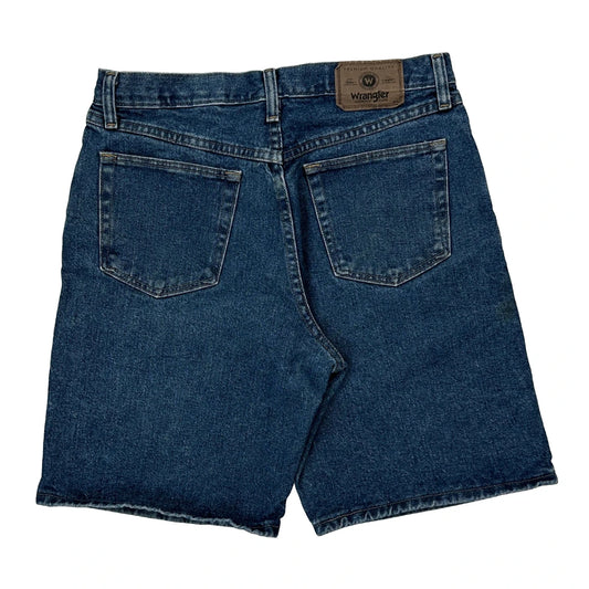 Wrangler Denim Shorts - 30W 9L Blue Cotton