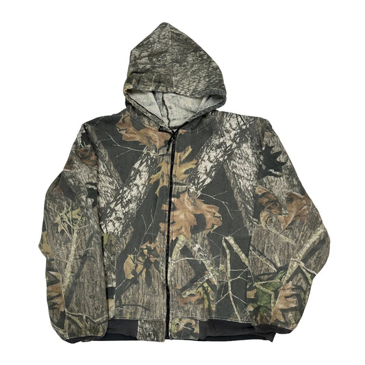 Mossy Oak Camo Hoodie - 3XL Green Cotton Blend