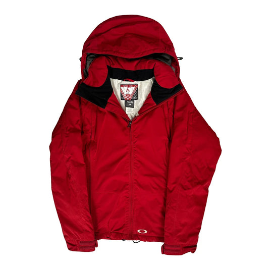Vintage Oakley Ski Jacket - Medium Red Polyester