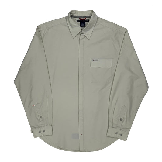 Tommy Hilfiger Shirt - Large Beige Cotton