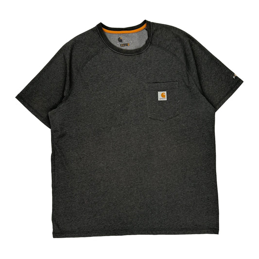 Carhartt T-Shirt - XL Grey Polyester Blend