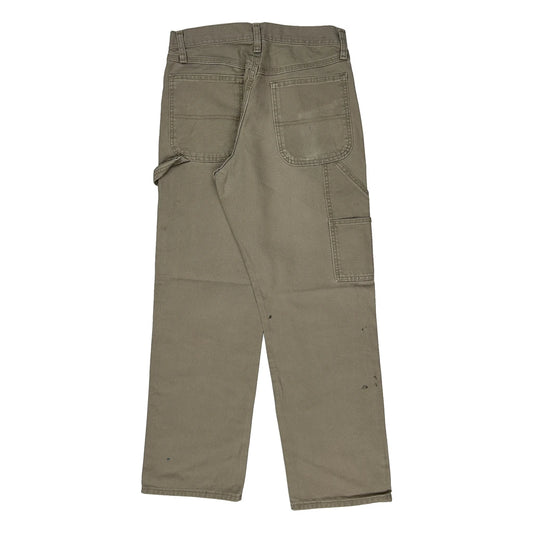 Wrangler Carpenter Trousers - 30W 29L Khaki Cotton