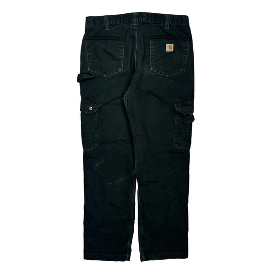 Carhartt Carpenter Trousers - 36W 32L Black Cotton