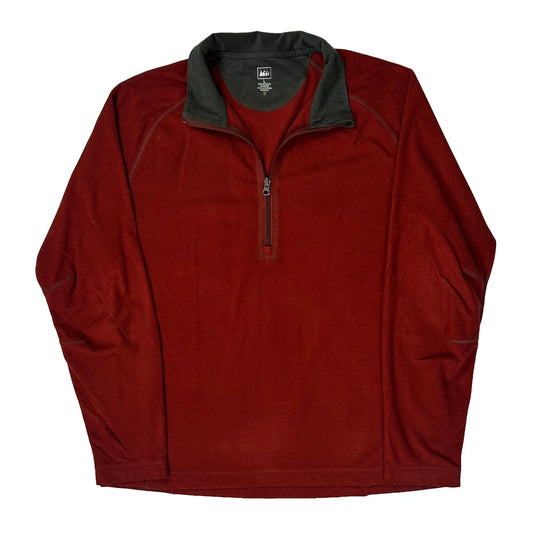 Rei Hiking Fleece - Large Burgundy Polyester