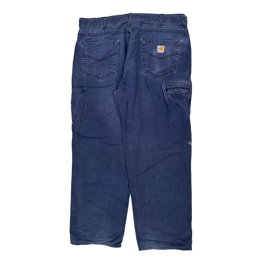 Carhartt Carpenter Trousers - 38W 30L Blue Cotton