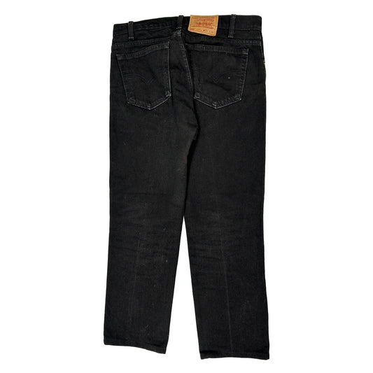 516 Levis Slim Fit Jeans - 33W 30L Black Cotton