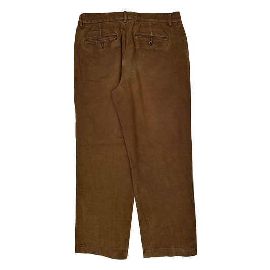 Polo By Ralph Lauren Trousers - 31W 28L Brown Linen
