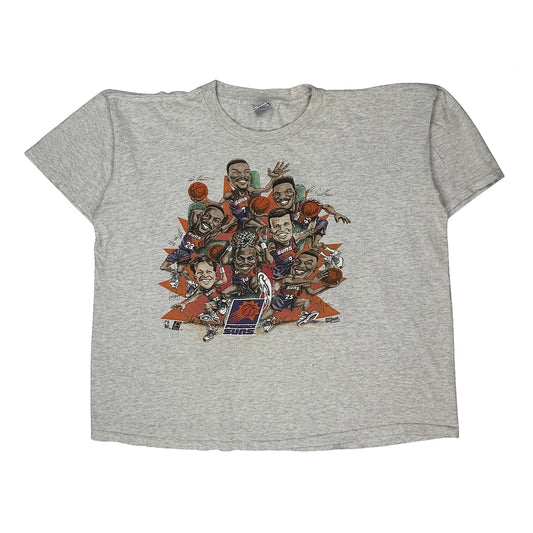 Phoenix Suns Salem Hoop Dee-Doo Graphic T-Shirt - XL Grey Cotton