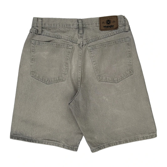 Wrangler Denim Shorts - 30W 9L Grey Cotton