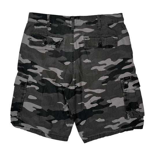 Vintage Lee Camo Cargo Shorts - 32W 10L Camo Cotton