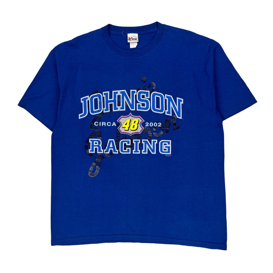 Johnson Racing Chase Authentics Nascar T-Shirt - XL Blue Cotton