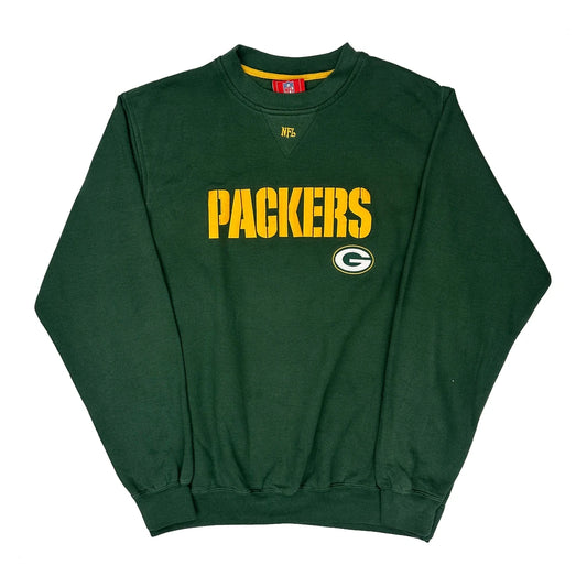 Green Bay Packers Nfl Sweatshirt - Large Green Cotton Blend