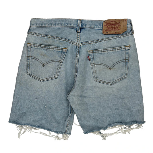 Levis Denim Shorts - 31W 10L Light Wash Denim