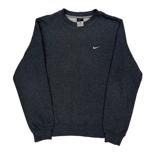 Nike Sweatshirt - Medium Grey Cotton Blend