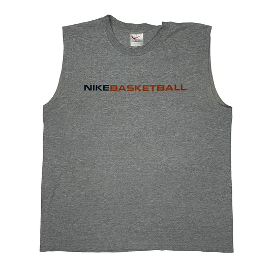 Nike Vest - Large Grey Cotton Blend