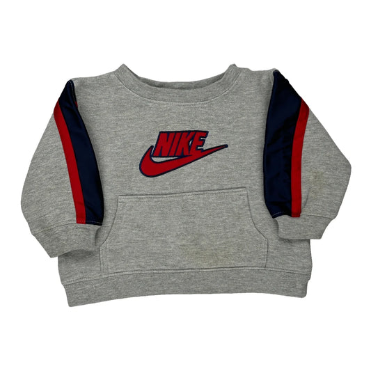 Age 12M Nike Sweatshirt - 3XS Grey Cotton Blend
