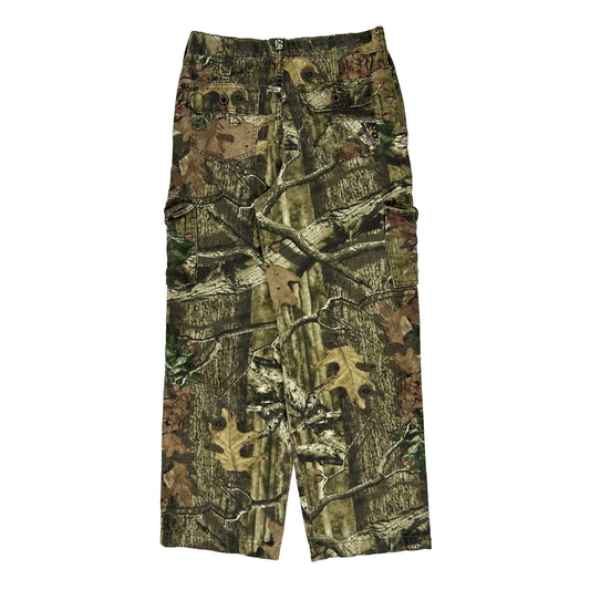 Age 14-16 Mossy Oak Camo Cargo Shorts - XL Camo Cotton Blend