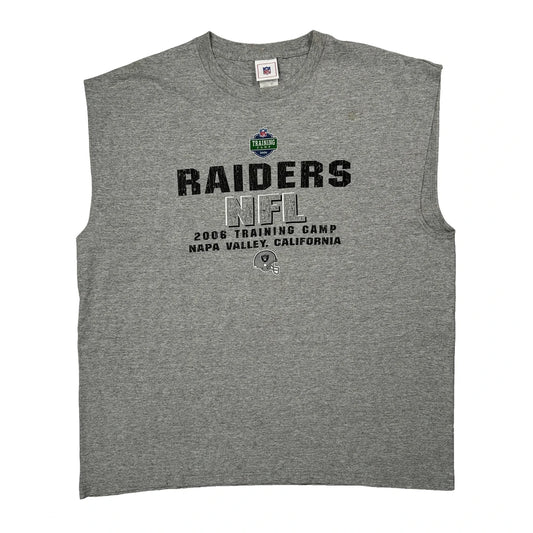 Raiders Nfl T-Shirt - 2XL Grey Polyester