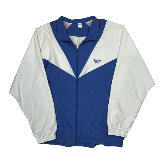 Reebok Windbreaker - XL Blue Polyester