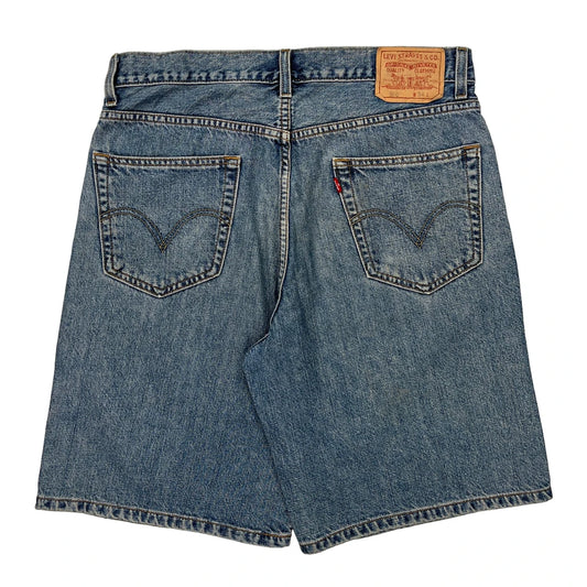 Levis Denim Shorts - 34W 10L Blue Cotton