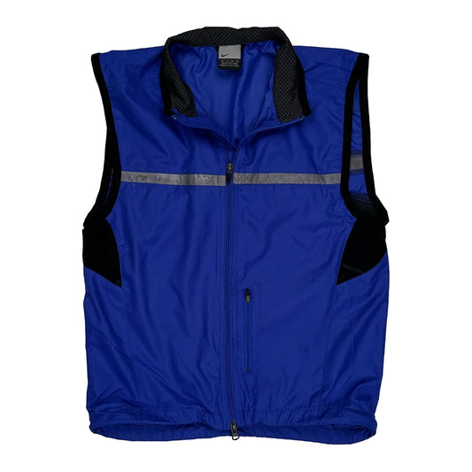 Nike Gilet - Small Blue Polyester