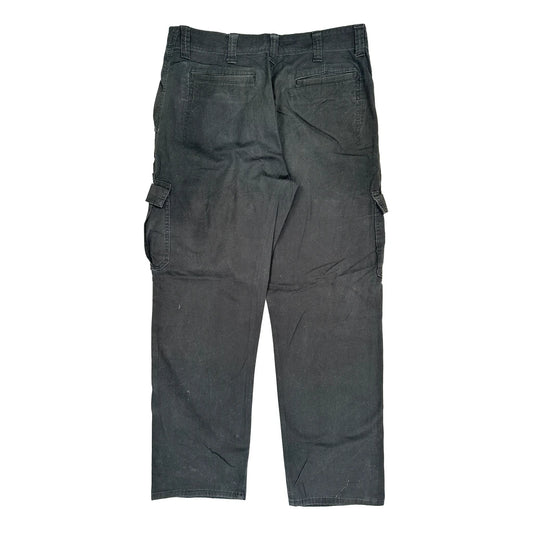 Wrangler Cargo Trousers - 34W 32L Black Cotton