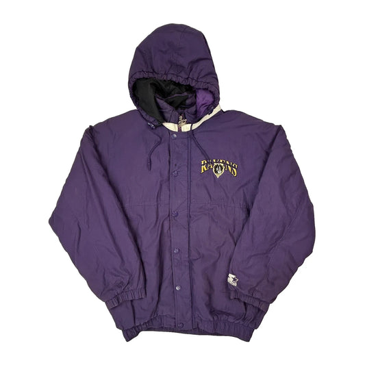 Baltimore Ravens Starter Football Jacket - Large Purple Polyester