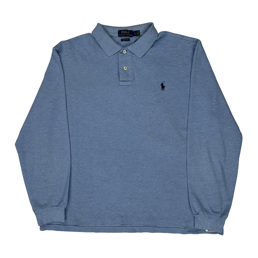 Classic Fit Polo By Ralph Lauren Polo Shirt - Large Blue Cotton