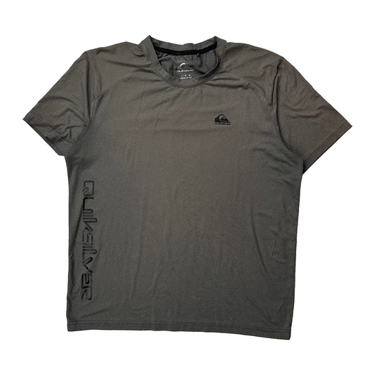 Quiksilver T-Shirt - Large Grey Polyester