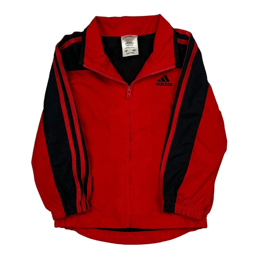 Age 3 Adidas Track Jacket - XS Red Polyester