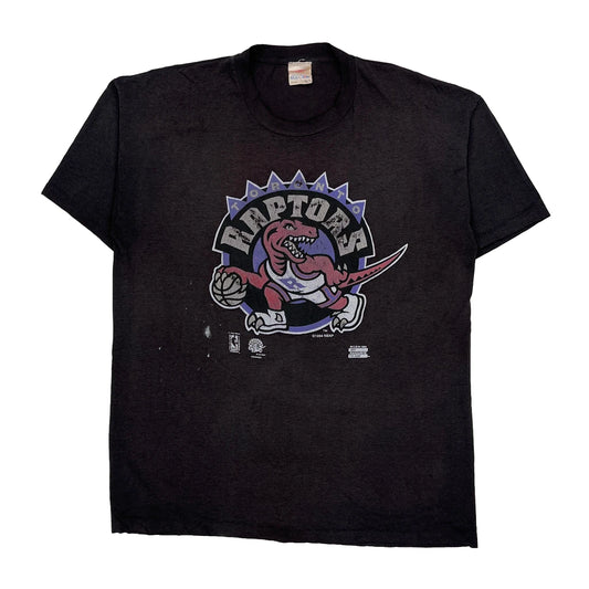 Toronto Raptors My Favourite Team Graphic T-Shirt - XL Black Cotton