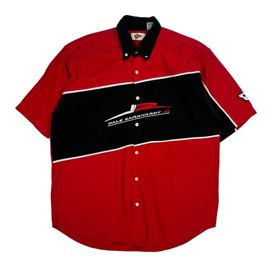 Dale Earnhardt Jr. Winners Circle Nascar Short Sleeve Shirt - Medium Black Cotton