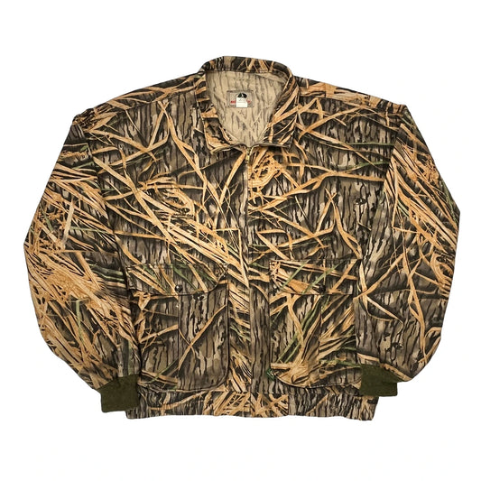 Made In USA Mossy Oak Camo Jacket - XL Green Cotton