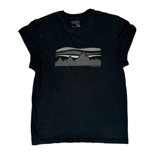 Vintage Patagonia T-Shirt - Medium Black Cotton