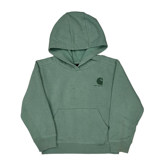Age 5 Carhartt Hoodie - Small Green Cotton Blend