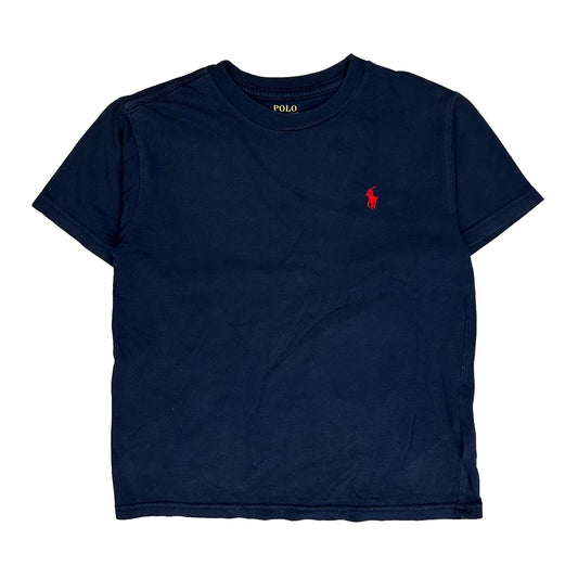 Age 8 Polo By Ralph Lauren T-Shirt - Small Navy Cotton