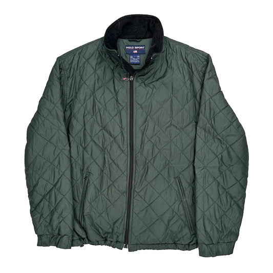 Polo Sport Jacket - Large Green Polyester