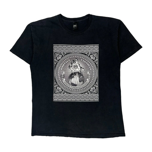 Vintage Obey Graphic T-Shirt - Large Black Cotton