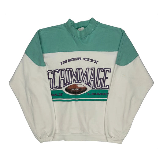 Inner City Scrimmage Urban League Sun International Graphic Sweatshirt - XL Green Cotton