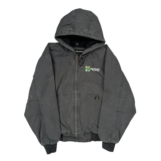 Agrigold Logo Dri Duck Workwear Jacket - Medium Grey Cotton