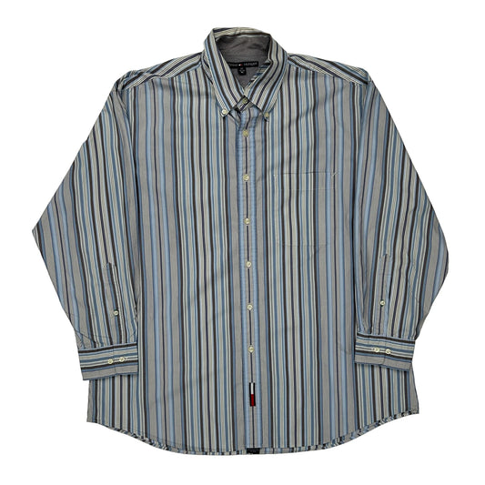 Tommy Hilfiger Striped Shirt - XL White Cotton